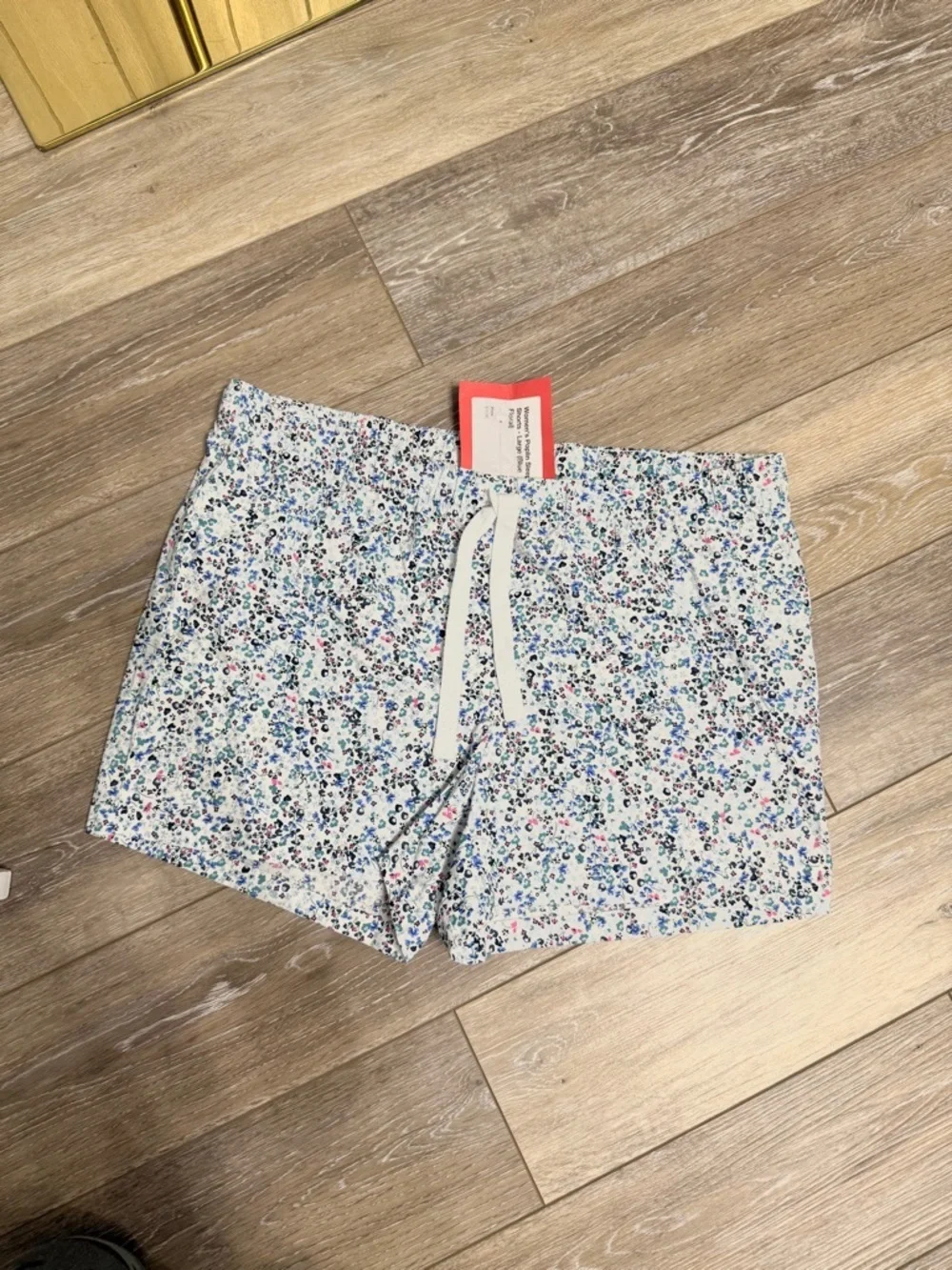 #15)  NWT Women's Poplin Sleep Shorts-Large